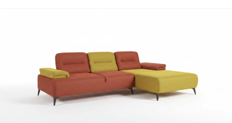 Two-tone L-shaped corner sofa designer living room sofa modern couches
