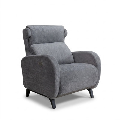 Gray coffee table with luxurious footrest