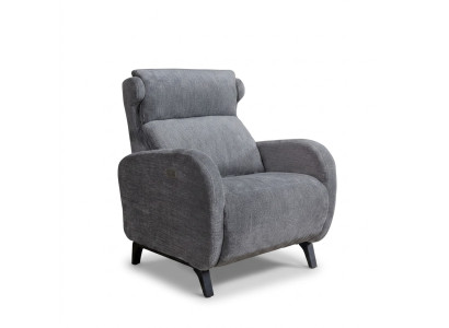 Gray coffee table with luxurious footrest