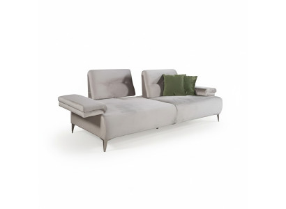 Light beige sofa designer 3-seater living room noble couches modern sofas