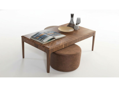 Stylish Coffee Table Brown Rectangular Living Room Wooden Coffee Table