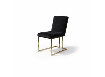 Black stainless steel chair metal chair dining room designer upholstered chairs