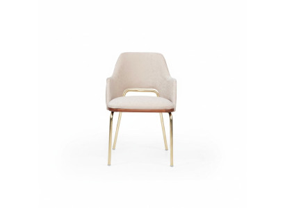 Beige stainless steel chair metal frame dining room single luxury chairs new