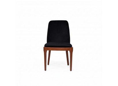Black-Brown Upholstered Chair Designer Dining Room Furniture Single-Seater Chair
