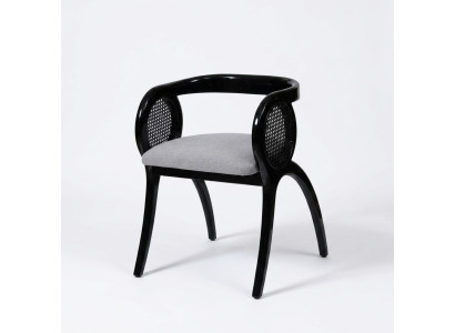 Gray-Black Designer Chair Luxurious Single-Seater Dining Chairs