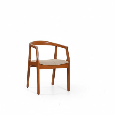Dining chairs with brown wooden frame, armchairs, single-seat luxury chairs.