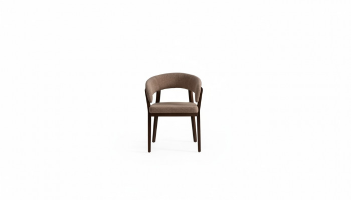 Modern brown dining chair luxurious upholstered chairs wood frame