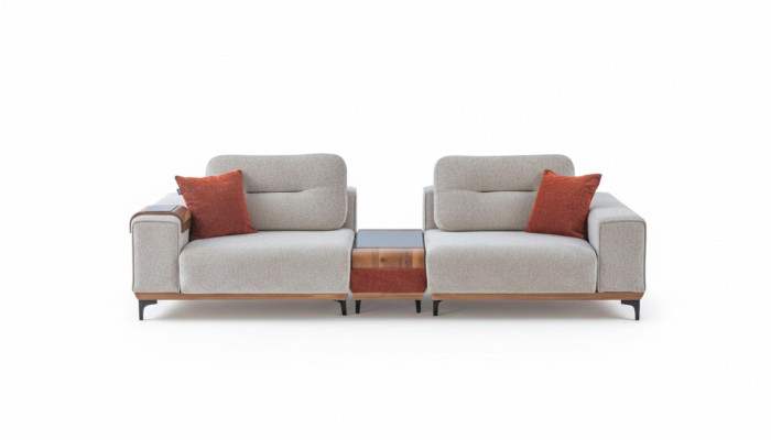 Stylish 3-Seater With an Inset Table Designer Living Room Sofas