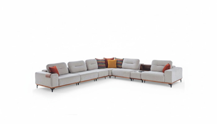 White corner sofa designer L-shaped couch upholstered sofas living room couches