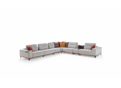 White corner sofa designer L-shaped couch upholstered sofas living room couches