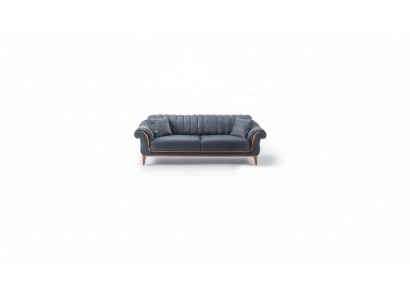 Gray Stylish Three-Seater Modern Sofa Living Room Upholstered Couch New