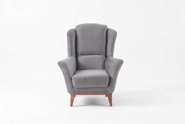 Armchair Single-Seater Designer Living Room Upholstered Armchair Fabric 1-Seater