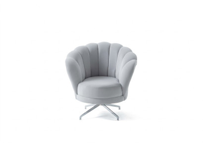 Designer gray armchair living room noble single seater luxury stainless steel legs