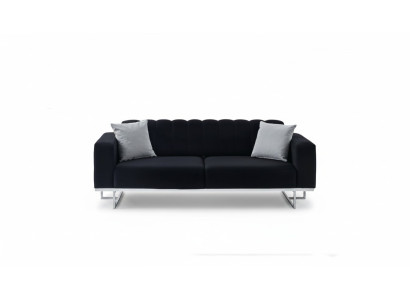 Black luxury 3-seater modern living room 3-seater upholstered couches new