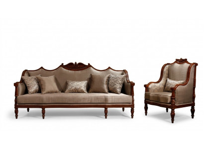 Classic Living Room Upholstery Set 3+1 Seater Designer 2-piece Set New