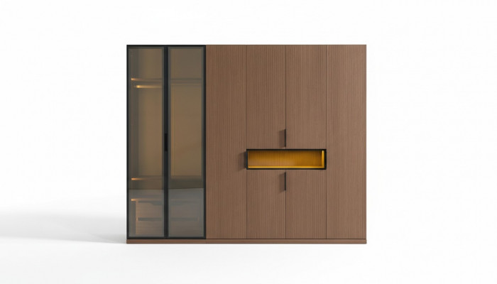 High-quality wardrobe exclusive bedroom furniture LED cabinets