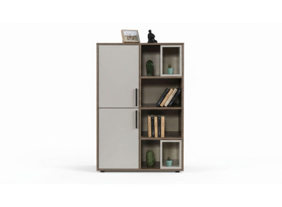 Modern white bookshelf children's room furniture designer wooden cabinets
