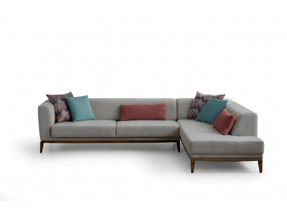 Gray L-shaped corner sofa living area living room couches luxury sofas