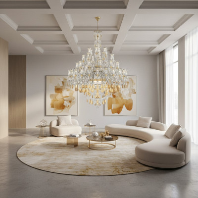 Large chandelier luxury candelabra living room pendant light lighting lamp
