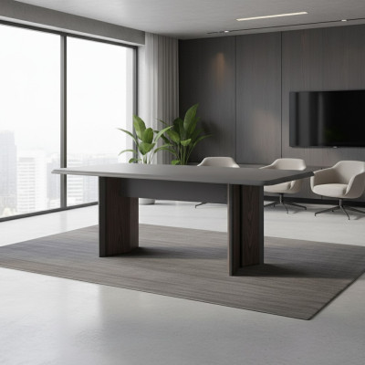 Designer dining table modern furniture in dining room gray exclusive novelty