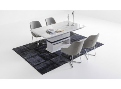 Modern dining room set consists of 5-piece dining table and 4x chairs novelty.