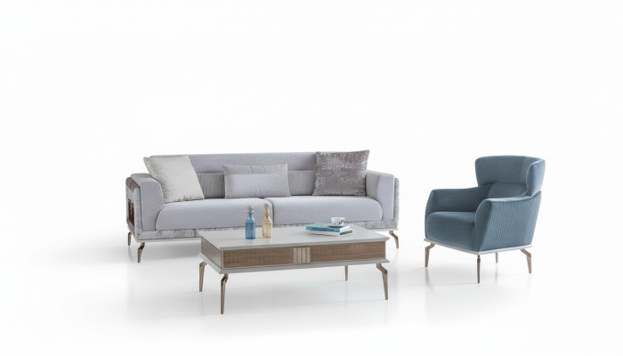 Living room set, suite group, furnishings, sofa, couches, coffee table, 3-piece.