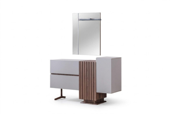Modern dressing table gray bedroom furniture dressing table with mirror