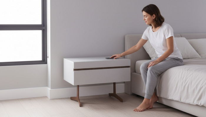 Luxury Nightstand Table Bedroom Furniture Style Modern Nightstand Side Table
