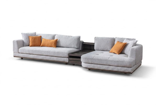 Exclusive corner sofa L - shape grey living room corner suite couch sofa upholstery
