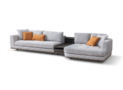 Exclusive corner sofa L - shape grey living room corner suite couch sofa upholstery