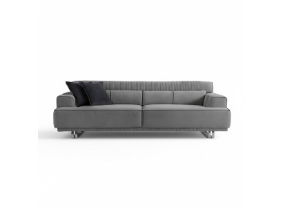 Sofa 3-seater modern furniture gray living room luxury furnishings 235cm