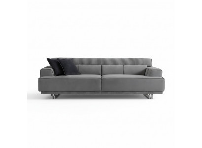 Sofa 3-seater modern furniture gray living room luxury furnishings 235cm