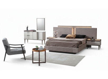 Design bedroom 5-piece. Bedroom set bed nightstand dressing table