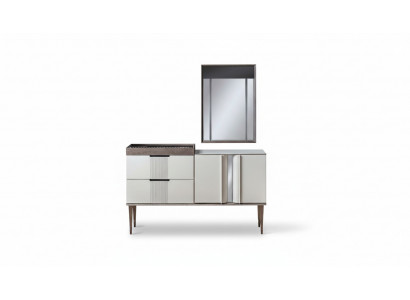 Design dressing table with mirror luxury bedroom furniture 2-piece style