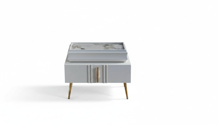 Exclusive nightstands designer furniture beige color in bedroom new