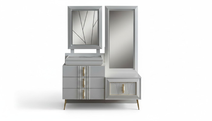 Dressing table with mirror luxury console exclusive bedroom set 2-piece set