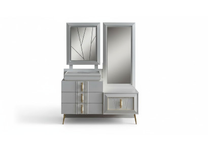 Dressing table with mirror luxury console exclusive bedroom set 2-piece set