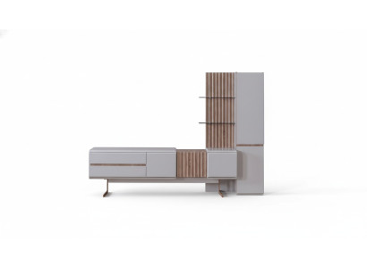 Exclusive living room set, 2-piece, TV stand, cabinet, shelf, shelves, furniture