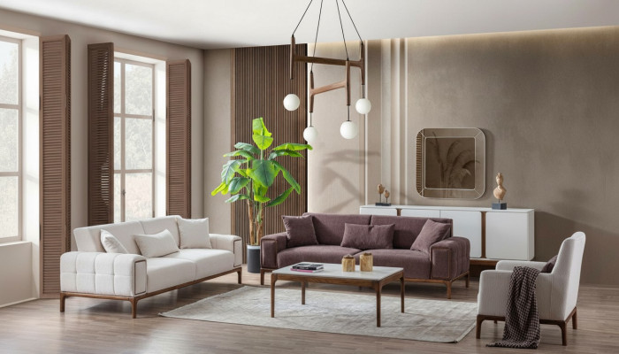 Sofa set 3+3+1 seater + coffee table 4-piece set upholstered furniture sofa couch