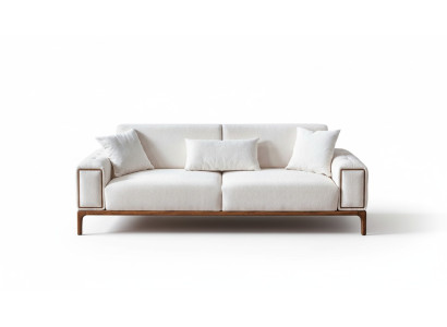 Sofa 3-seater modern furniture white color living room luxury three-seater