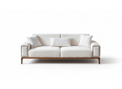 Sofa 3-seater modern furniture white color living room luxury three-seater