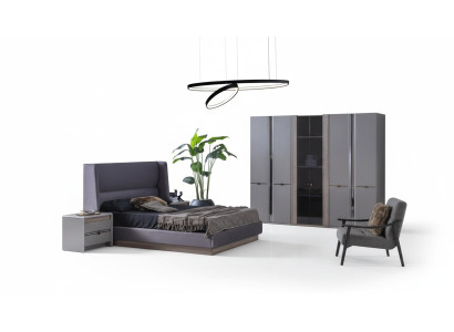 Bedroom set bed wardrobes wardrobe beds 2x nightstands 4-piece set.