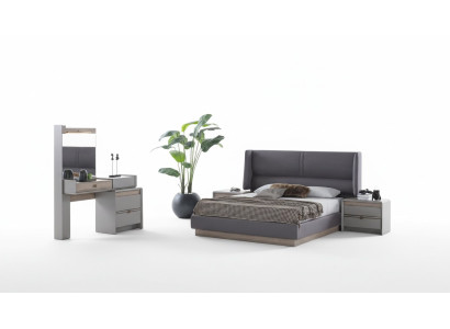 Exclusive bedroom set style bed + dressing table and 2x bedside tables 4-piece.