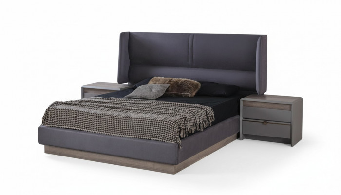 Bedroom Set Luxury Complete Bed 2x Nightstand Modern 3-piece New