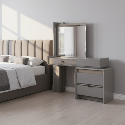 Modern luxury vanity table in bedroom console table new gray