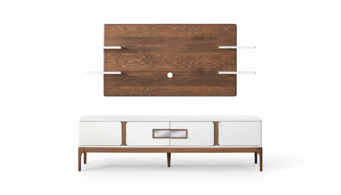 Style living room set, wall unit 2-piece. Sideboard, TV wall panel, wall units.