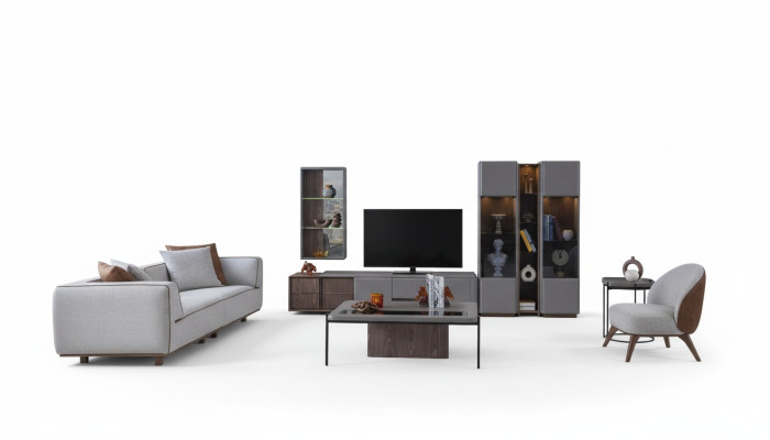 Designer Living Room Set 7-piece. Modern Living Room Walls Wardrobe
