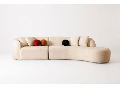 Designer white couch sofa corner sofa L-shape modern furniture living room corner set