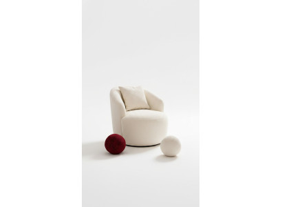 Armchair Modern White Living Room Seating Textile Design Furniture Lounge Club