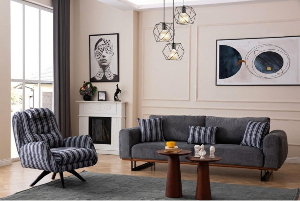 Living room set Designer Sofa Suite 4 +1 Seater Suite Couches Furniture 2-piece.